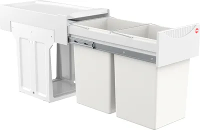 Image de Collecteur de déchets Hailo 3666001 TA Swing Tandem 2x 15 litres