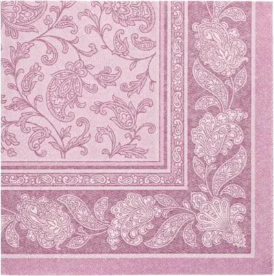 Produktbild von 250 Servietten "ROYAL Collection" 1/4-Falz 40 cm x 40 cm lila "Ornaments"