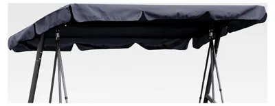 Produktbild von Dachbezug für Hollywoodschaukel 210 x 145 cm Grau Wasserdicht | Universeller Ersatzbezug für 3-Sitzer Gartenschaukel | UV 50