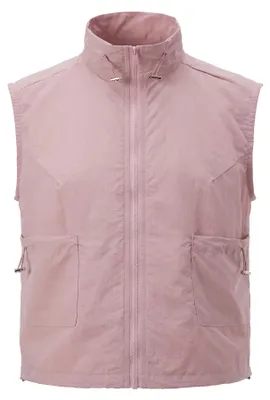 Produktbild von Damen Weste, rosa, Größe M, aus 100% Polyamid, leicht, formstabil, mit Reißverschluss