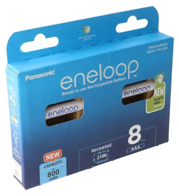 Produktbild von Panasonic eneloop Standard (ehem. Sanyo eneloop Standard) Akku Micro AAA HR-4UTGA 8x und 2x AccuSafe AAA
