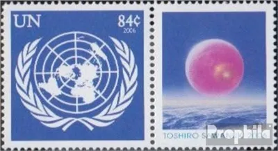 Produktbild von Briefmarken UNO - New York 2006 Mi 1032Zf mit Zierfeld (kompl.Ausg.) postfrisch Grußmarke