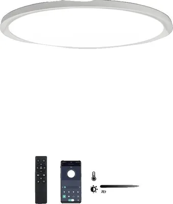 Image de Plafonnier, télécommande, variateur, 16 pouces-35W, modifiable