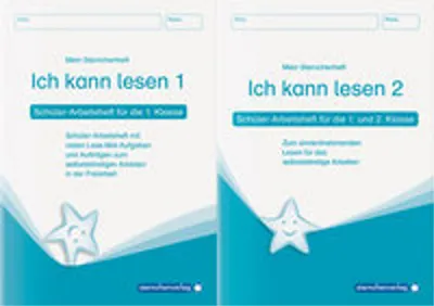 Produktbild von Ich kann lesen 1 und Ich kann lesen 2 als Kombi, Schüler-Arbeitshefte für die 1. und 2. Klasse