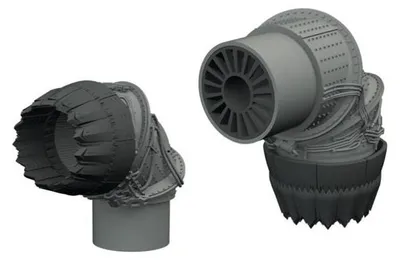 Zdjęcie produktu dla Eduard Accessories 672433 – Dysza wydechowa F-35B w skali 1:72, model do druku 1/72 dla Tamiya – nowy