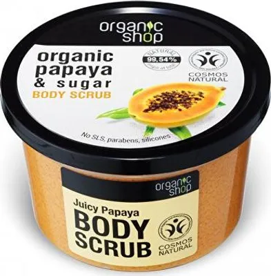 Obrázok produktu pre Organický telový peeling s papájou a cukrom 250 ml