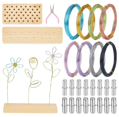 Aluminiumdraht-Set, 8 Rollen, 1,5 mm, 40 m, DIY-Bastelwerkzeug