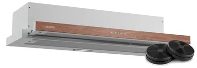 Obrázek produktu pro Klarstein ZenFusion podskříňková digestoř, 90 cm podskříňková digestoř s teleskopickým odsáváním, průtok vzduchu 323 m³/h, třída energetické účinnosti A, dotykové ovládání, LED osvětlení, tukový a aktivní uhlíkový filtr, bílá