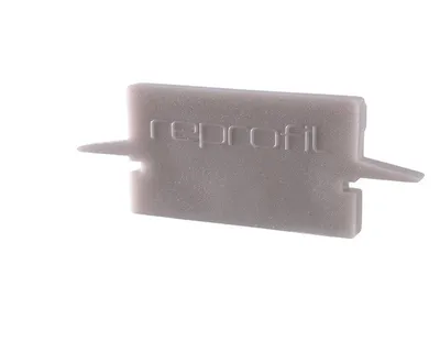 Produktbild von Deko-Light Profil Endkappe - Endkappe H-ET-01-15, Set 2 Stk, Kappe, Grau, Kunststoff, Deko-Light, 1 g, 30 mm