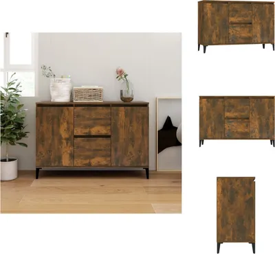 Produktbild von vidaXL Sideboard Räuchereiche 104x35x70 cm Holzwerkstoff -  Sideboards