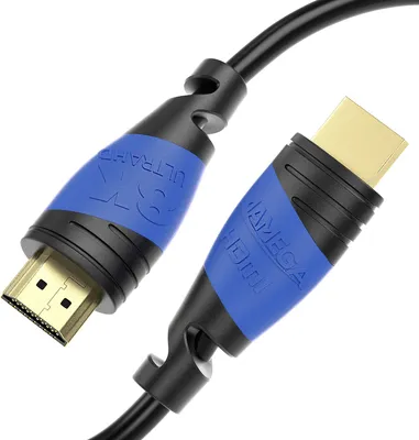 Produktbild von 8K Black Ultra High Speed HDMI Kabel - Schwarz/Blau - 3m