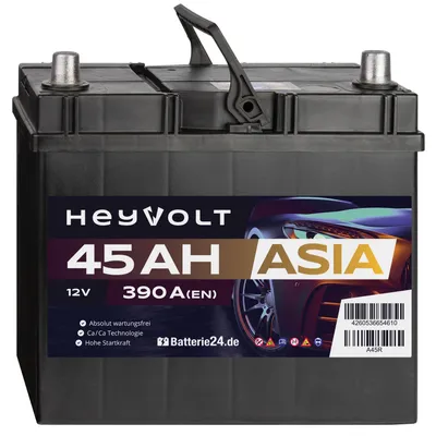 Produktbild von HeyVolt ASIA Autobatterie A45R 12V 45Ah