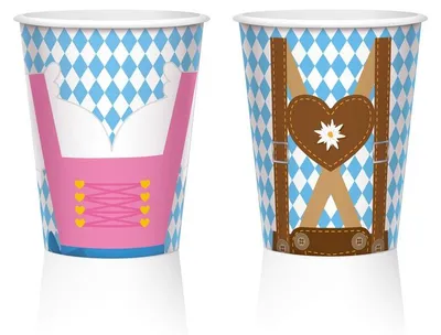 Obrázek produktu pro 8 hrnků na  Dirndl & Lederhosen