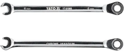Obrázek produktu pro Yato YT-01906, 6 mm, Nerezová ocel, Chrom Vanadová ocel, Chrom, Matný, 14,7 mm