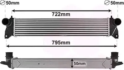 Produktbild von VAN WEZEL 52004701 Ladeluftkühler LLK für SUZUKI SX4 (EY, GY) Turbo Intercooler