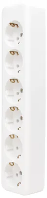 Image de Kopp 129401009, Type F, CEE 7/4, blanc, thermoplastique, IP20, 250 V