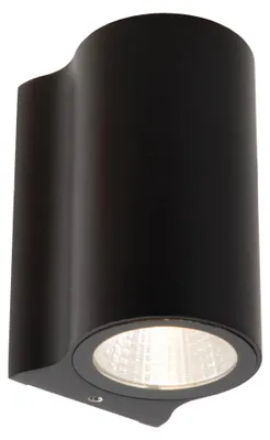 Image de Lucide AKRA – Applique murale pour intérieur/extérieur – LED – noire, 10 cm, 6W