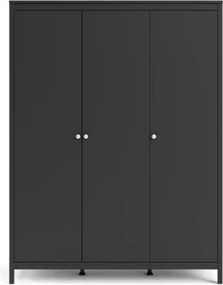 Produktbild von Madrid Kleiderschrank Schwarz Matt