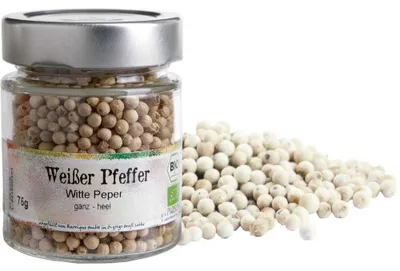 Pfeffer, weiß, ganz BIO
