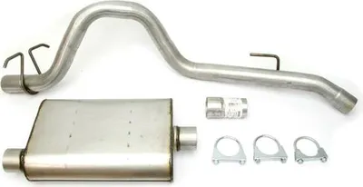 Zdjęcie produktu dla Sportowy układ wydechowy 4,2 l Turbo Weld z tłumikiem i końcówką rury wydechowej Jeep Wrangler YJ 87-95