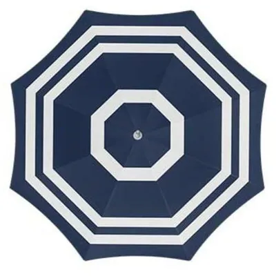 Produktbild von Sonnenschirm - blau/weis - 140 cm - UV-Schutz - inkl. Tragetasche