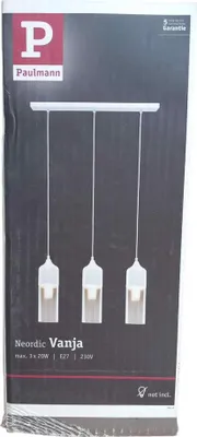 Zdjęcie produktu dla Paulmann 79643, 3 szt., E27, Przezroczysty, Biały