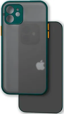 Obrázek produktu pro Pouzdro Pro Apple Iphone 11 S Ochranou Fotoaparátu Matně Zelené + Sklo