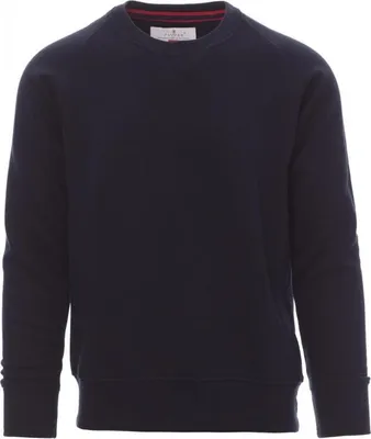 Produktbild von PAYPER Sweatshirt MISTRAL+ Herren Rundhals-Pullover – Hoher Baumwollanteil (70/30), Raglanärmel, V-Naht, 300 g/m² marineblau 4XL
