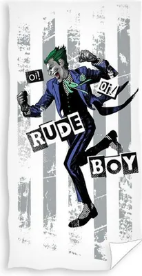 Obrázok produktu pre batman junior osuška 70 x 140 cm bavlna biela/sivá