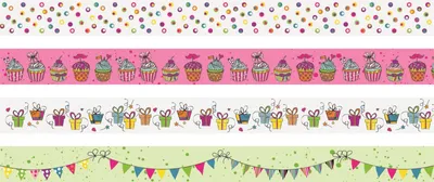 Produktbild von Washi Tape Deko bunt - Heyda