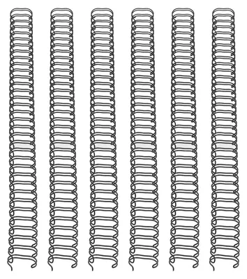 Obrázek produktu pro Spirálové vazby pro dokumenty, 50 kusů - dvojitá spirála - kapacita 180 listů - poměr 3:1 - průměr spirály 19 mm - vhodné pro formát A4 - hřbet vazby