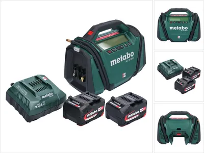 Zdjęcie produktu dla Kompresor akumulatorowy Metabo AK 18 Multi 18 V 11 bar + 2x akumulator 4,0 Ah + ładowarka