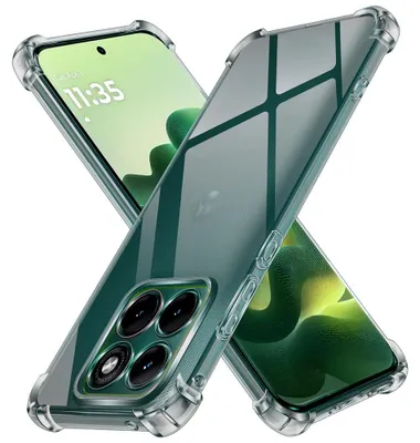 Obrázek produktu pro Techsuit - Shockproof Clear Silicone nárazuvzdorné silikonové pouzdro pro Motorola Edge 70 Fusion - kouřově černé