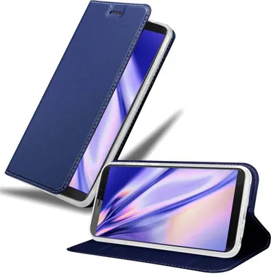 Immagine prodotto di Cadorabo custodia per telefono cellulare per Cubot NOVA custodia protettiva in blu Cover Etui Book Case Booklet