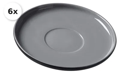 Produktbild von Untertasse für Kaffeetasse 6er Set Jasper schwarz