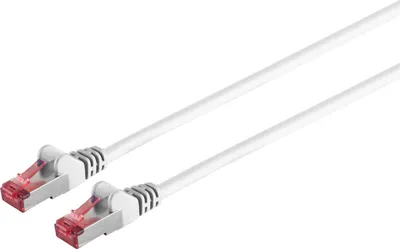 Zdjęcie produktu dla Kabel krosowy kat6A S/FTP PIMF bezhalogenowy biały 0,5m