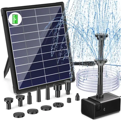 Image de Fontaine solaire, 5,5 W, batterie de 3000 mAh