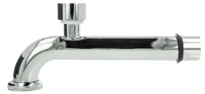 Produktbild von tecuro Abgangsbogen 90° mit Rohrbelüfter für Siphon Geruchsverschluss, verchromt 220 mm