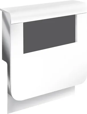 Image de Adaptateur blanc pour plinthe, H. 19 x P.16.5 cm
