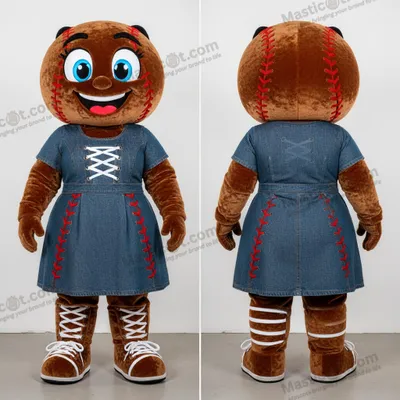 Imagen del producto de Mascota MASTICOT de peluche marrón redonda de pelota de béisbol