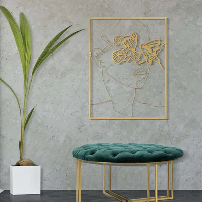 Immagine prodotto di Mauro Ferretti pannello da parete Golden face 60x1x80 cm oro