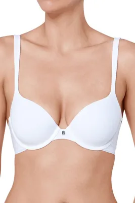 Produktbild von Triumph Body Make-up Baumwolle Touch WHP, Farbe: White 03/0003, Größe: 70B Bügel-BH mit Halbschale und Einlage