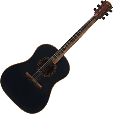 Productafbeelding van Bromo BAT9MEBK, zwarte elektroakoestische gitaar, dreadnought model