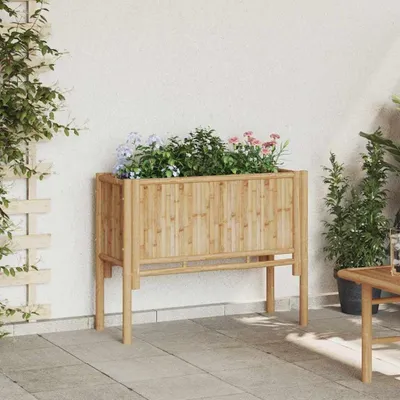 Image de Bordure en bambou surélevée pour jardin