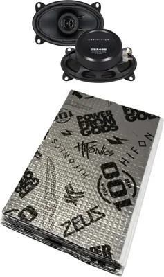 Produktbild von Lautsprecher Crunch DSX462 inkl. Hifonics Dämmpaket 100db -