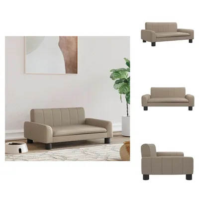 Obrázek produktu pro vidaXL Pelíšek pro psy cappuccino hnědý 70x45x30 cm Imitace kůže - Pelíšky pro psy