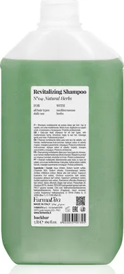Produktbild von Farmavita Backbar revitalisierendes Shampoo Nr. 04 natürliche Kräuter 5000 ml