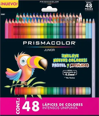 Obrázok produktu pre Pigmentové pastelky PRISMACOLOR Junior, 48 ks + pastelové a metalické