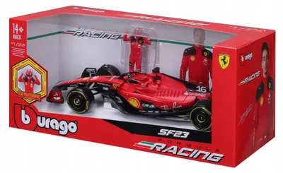 Obrázek produktu pro BBURAGO Ferrari Sf-23 #16 Charles Leclerc F1 2023, Model sportovního automobilu, Sestavený, 1:24, Ferrari F1 SF, Jakékoliv pohlaví, Kov, Plast