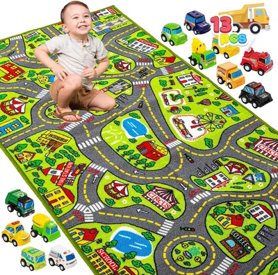Produktbild von Spielsachenteppich - 80 x 150 cm